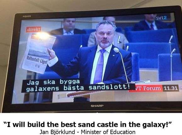 Веселі політичні дебати на шведському телебаченні (9 фото)