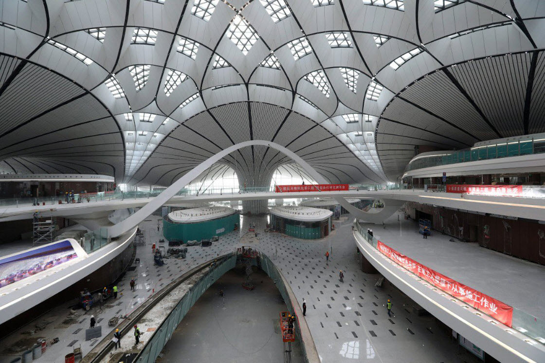 Пекин Дасин — крупнейший в мире аэропорт архитектура,аэропорт,Китай,Пекин Дасин,самолеты,строение