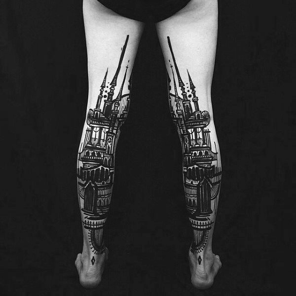 Архитектурные татуировки Интересное,татуировки