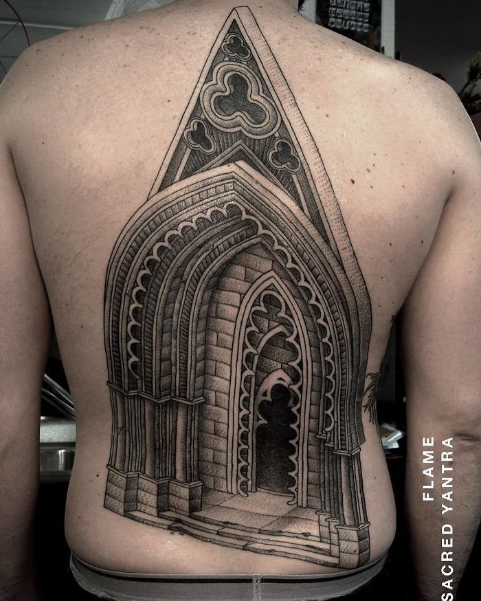 Архитектурные татуировки Интересное,татуировки