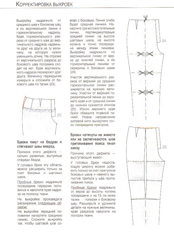 Исправление дефектов выкройки брюк исправление дефектов в выкройке брюк,одежда,переделки,рукоделие,рукодельнице на заметку,своими руками