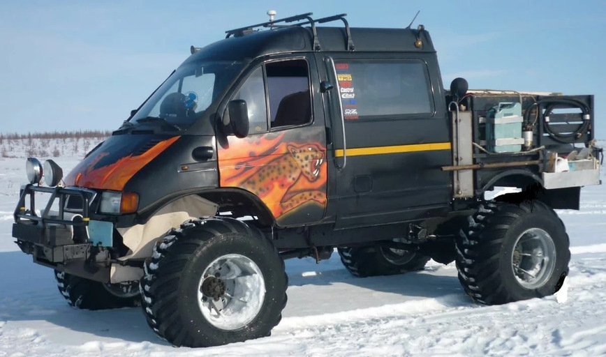 В Норильске продают дикую ГАЗель, созданную на базе грузовика ГАЗ-66 
