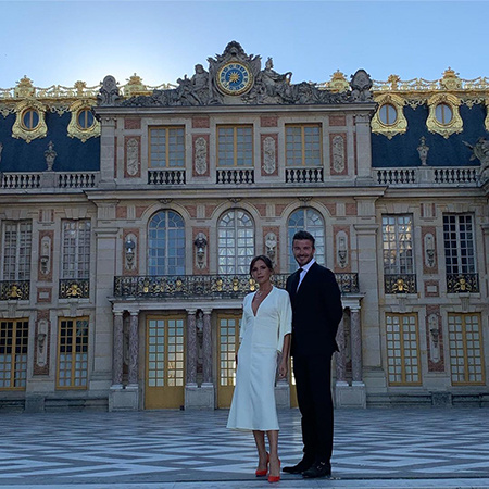 Дэвид Бекхэм устроил для Виктории индивидуальный тур по Версалю в честь 20-летия их свадьбы Звезды,Звездные пары