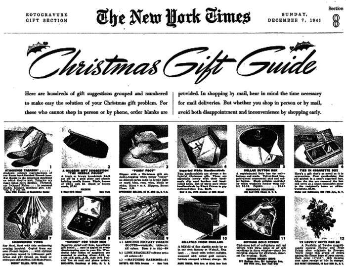 Різдвяні подарунки 1941 року від газети The New York Times (18 фото)