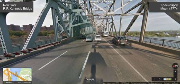 Склеєні панорами Google Street View показали подібність між Нью-Йорком і Красноярському (9 фото)