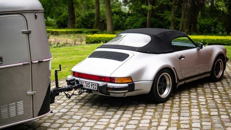 Porsche 911 Speedster 1989 — Отличный тягач для винтажного кемпера   авто