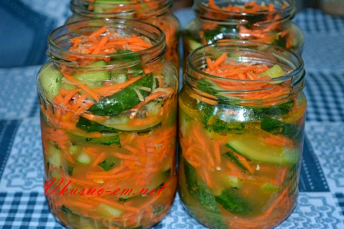 Огурцы по Корейски с Морковью, рецепт на зиму рецепты