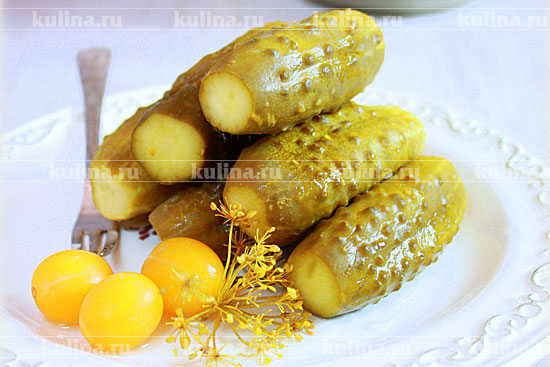 Огурцы малосольные с алычой заготовки,закуски,кулинария,малосольные огурцы