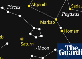 Croissant de Lune et Saturne : un superbe événement céleste en soirée