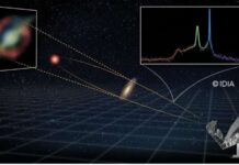 Colisão de galáxia distante desencadeia o ‘laser espacial’ mais brilhante já observado