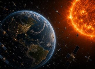 Солнечные бури очищают орбиту: почему космический мусор падает быстрее в пик активности Солнца